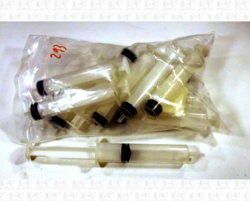 Pack Of 12 Plastic Syringes Applicators Plungers 4 X 3/4 Inch NOT STERILE