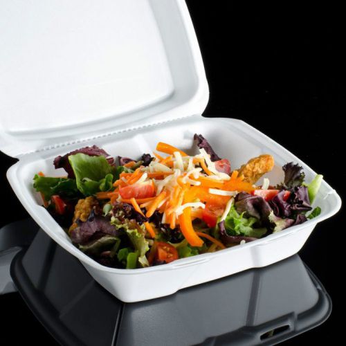 9&#034;x9&#034; foam hinged lid sandwich container/foam hinged lid take-off food container for sale