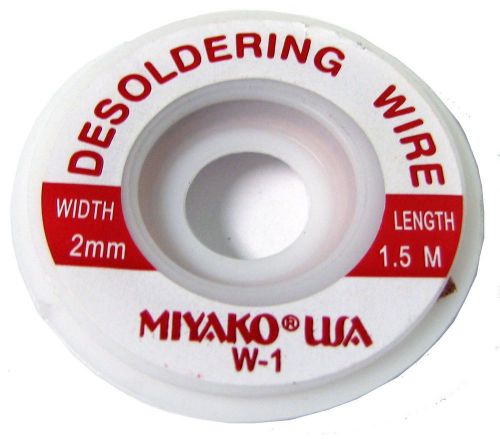 Desoldering Wire Roll in Handy Dispenser 5ft. Miyako USA W-1