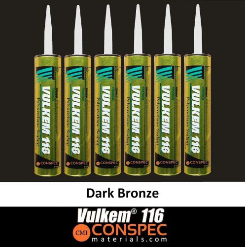 Tremco vulkem 116 dark bronze polyurethane sealant - 10.1 oz cartridge 6 tubes for sale