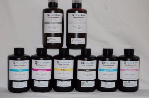 8 Color Perfect Color Dye Sub(Dye Sublimation) Ltr Bottle Ink Set- CMYKLcLmLkLlk