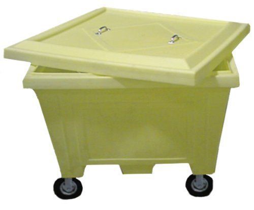 Enpac 1511-YE Tote Combo with 8&#034; Solid rubber Wheel Kit, 123 Gallon Spill Capaci