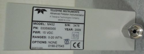 Teledyne Instruments Advanced Pollution Instrumentation, M452