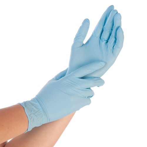 Blue nitrile powder latex free gloves food medical tattoo dental for sale