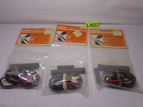 3 WRAP-ON HEATING CABLE CONNECTION KIT LOT FOR PIPE HEATING CABLE 99050 NEW