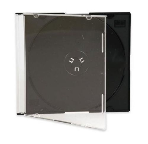 5.2mm Slimline Black 1 Disc CD Jewel Case - 200 Pack Black