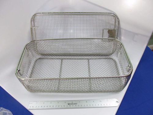 Micro mesh tray autoclave sterilizer mesh basket 40x20x10cm german steel krebs for sale