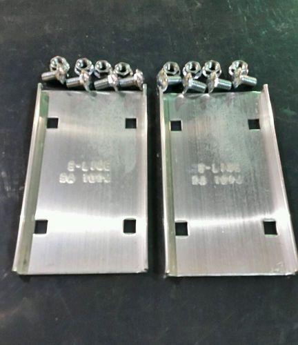 1 pair of New COOPER B-LINE 9A-1004 CABLE TRAY SPLICE PLATES WITH HARDWARE.