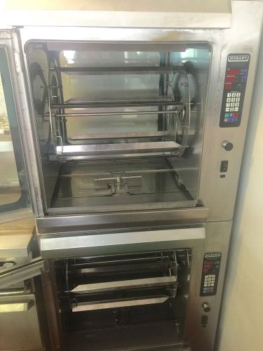 Hobart double stack pass through self cleaning rotisserie oven ka7e for sale
