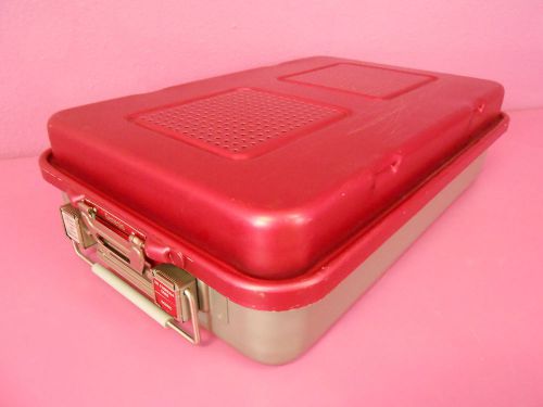 V mueller genesis carefusion large sterilization case cd6-6c with tray 27x17x7 for sale