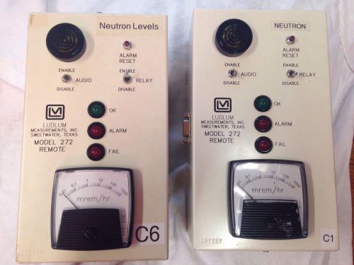 1 LUDLUM Measurements model 272  Radiation Monitor Remote Readout. Two Available