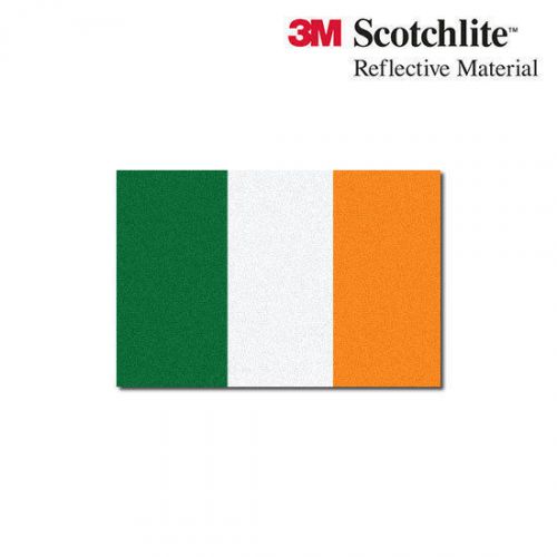 3M Reflective Flag Decals - Irish Flag - 1.5&#034; x 2.25&#034;
