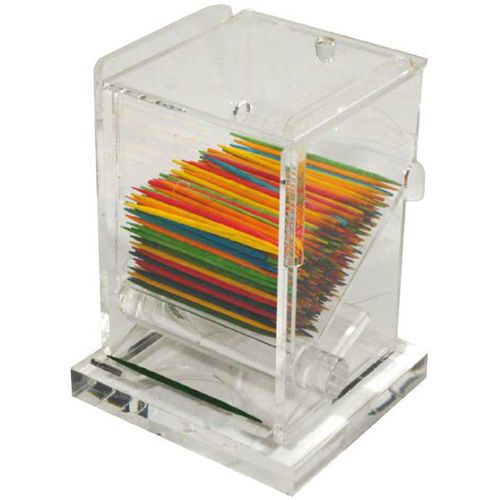 Winware by Winco ACTD-3 Acrylic Toothpick Dispenser, 3&#034; x 2-1/2&#034; x 4&#034;