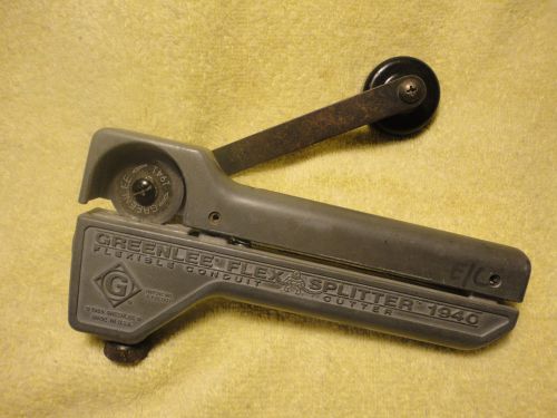 Greenlee flexible conduit cutter or splitter 1940 w/blade