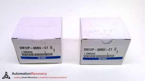 SMC DM12P-06NU-C1 - PACK OF 2 -  DM MULTI-CONNECTOR WITH COVER, NEW #216944