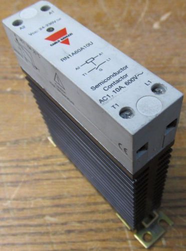 Unused nos carlo gavazzi rn1a60a10u semiconductor contactor ac1 10a 600vac for sale