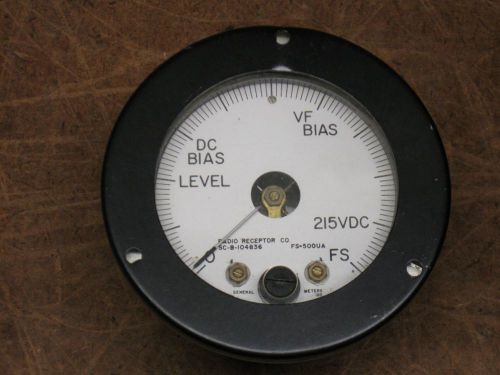 Vintage round communication Panel meter