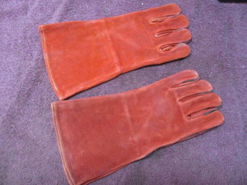 Welding Gloves, Split Cowhide Leather, High Heat Resistant, Kevlar Stitching