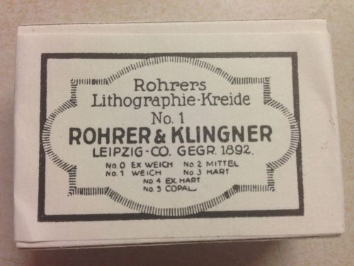 ROHRER KLINGNER LITOGRAPHY CHALK NO:1 SOFT