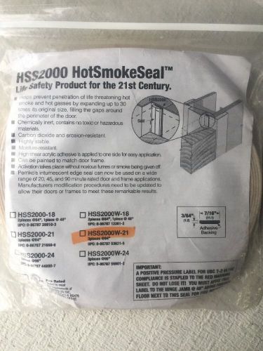 White HSS2000 Hot Smoke Seal (3)84&#034; Pieces 21&#039; Total