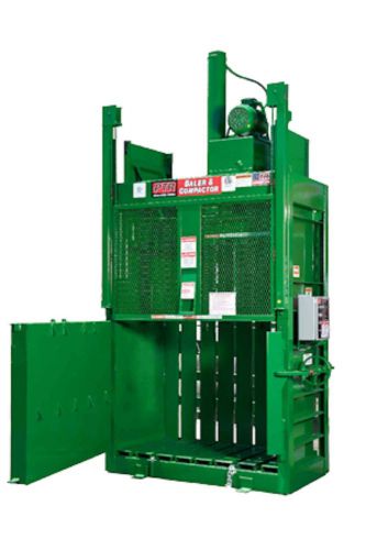 Ptr model 2300 high density plastic/corrugated vertical baler 60&#034; x 30&#034; x 48&#034; for sale