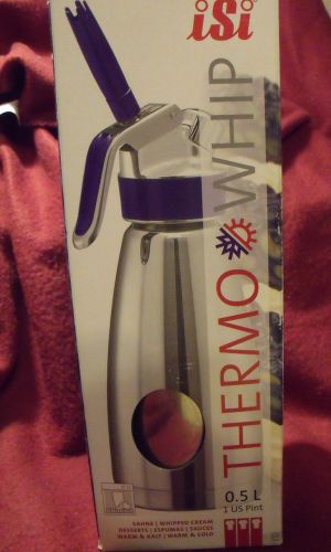 iSi Thermo Whip iSi 2470 US1 Pint 0.5 L Warm/Cold Whip Cream Stainless Steel NIB