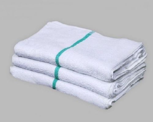 5lb  terry green stripe premium grade bar towels restaurant cleaning towel 34oz for sale