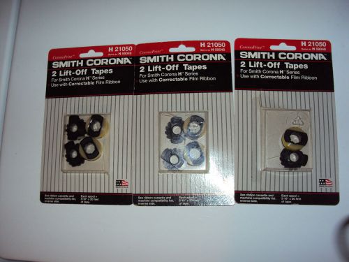 Set of 3 New Smith Corona H 20150 Lift-Off Tapes
