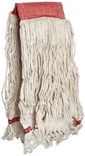 Rubbermaid commercial fga25306wh00 web foot shrinkless wet mop, large, 5-inch for sale
