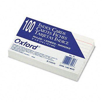 OXF31 - Oxford Ruled Index Cards