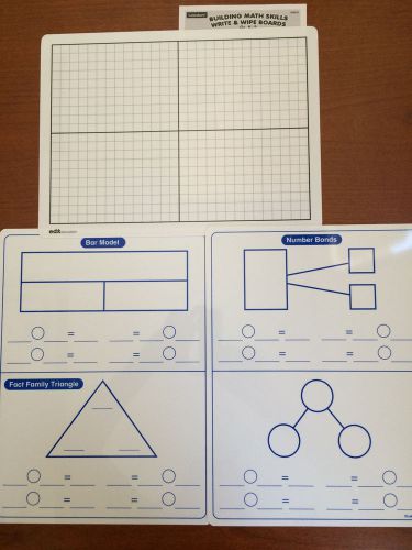Lakeshore Learning 1st 2nd 3rd grade Wipe off Math Mats New!  Home school
