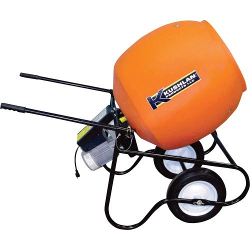 Kushlan Professional Portable Electric Direct Drive Cement Mixer- 6 Cubic ft