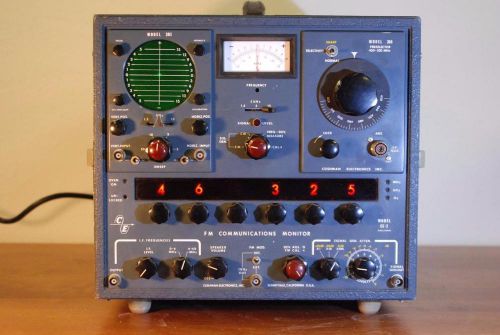 CUSHMAN ELECTRONICS CE-3 FM COMMUNICATIONS MONITOR WITH UNITS 301 306