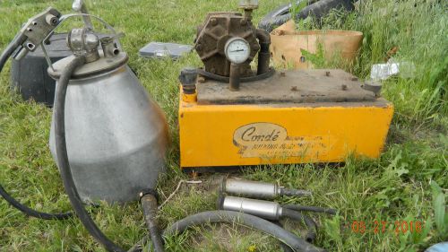 old conde milk cow goat sheep milking machine milker bucket pulsator vacuum pump