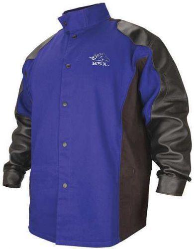 BSX BXRB9C/PS Welding Jacket, FR, Cotton/Leather, Blue, 5X NEW !!!