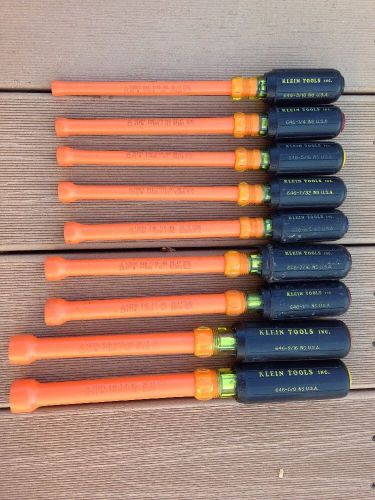 Klein insulated nut driver 9 piece set for sale