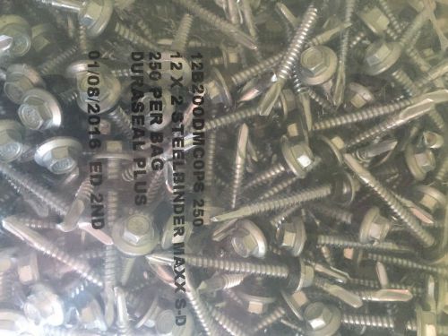 Metal Roofing Siding Screws With Washer Seals #12 x 2 Inch 250-PCSxxxxxx