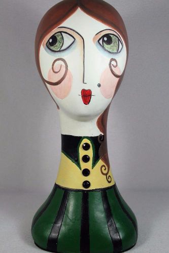 Faboo Mannequin Head &#039;LuLu&#039; 14.5&#034; Tall Vintage Look Display Figurine NIB