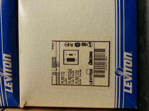 Leviton - Box of 25 JUMBO Switch/Decora or GFCI Combo Plates -White-NEW (88605)