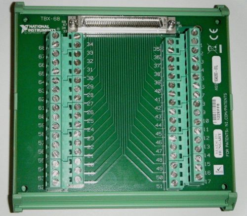 *Lot* Quantity 8 National Instruments NI TBX-68, 68 Pin Screw Terminal Blocks