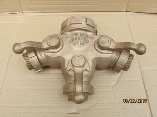 Akron Brass Wooster OH 2-1/2 inch to 1-1/2 inch all brass ball valve