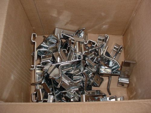 Lot of 41 Grid Wall Gridwall Hooks 2 inch Chrome