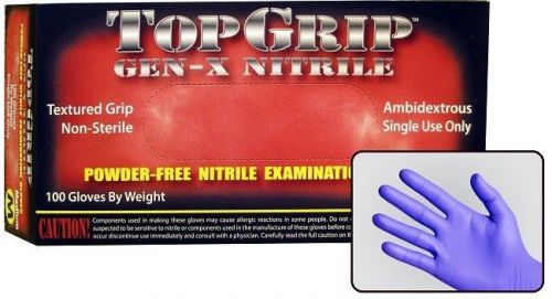 Top Grip Nitrile Large Exam Gloves - Box of 100