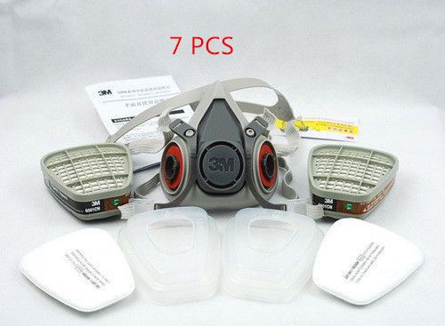 New 7 pcs suit respirator painting spraying face gas mask 5n11 for 3m 6200 6001 for sale