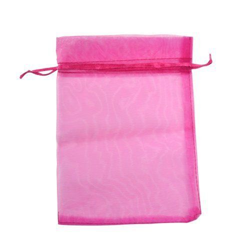 Bluecell Pack of 30pcs 9 x 6.6&#034; Hot Pink Gift Bags Organza Drawstring Pouch Wrap