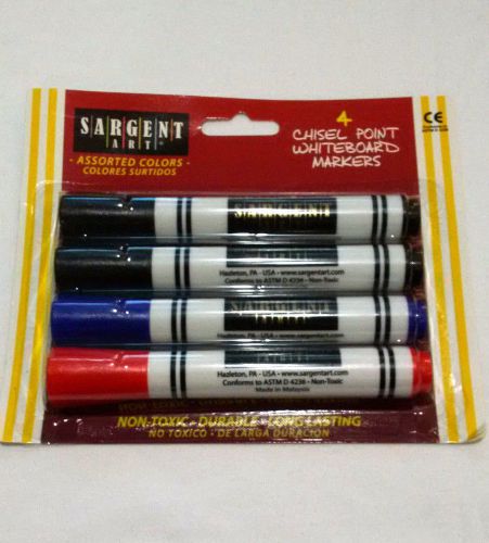 Chisel Point Dry erase Markers - Black, Blue, Red