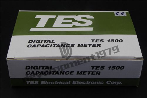 1PCS NEW TES1500 Capacitance Tester Meter up to 20mF 20000uF