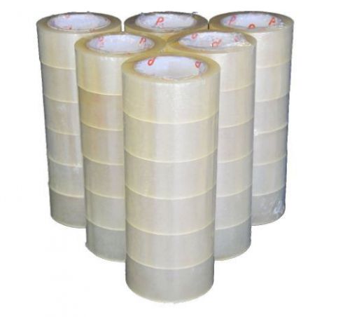 Carton sealing package 36 rolls clear shipping tape 2in x 110 yards 2 mil thick for sale