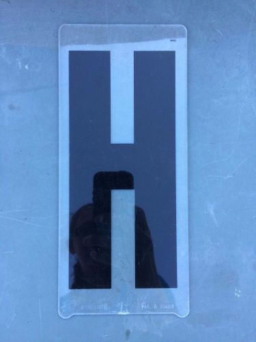 Gemini 8&#034; plastic Marquee Sign Letter &#034;H&#034; Replacement