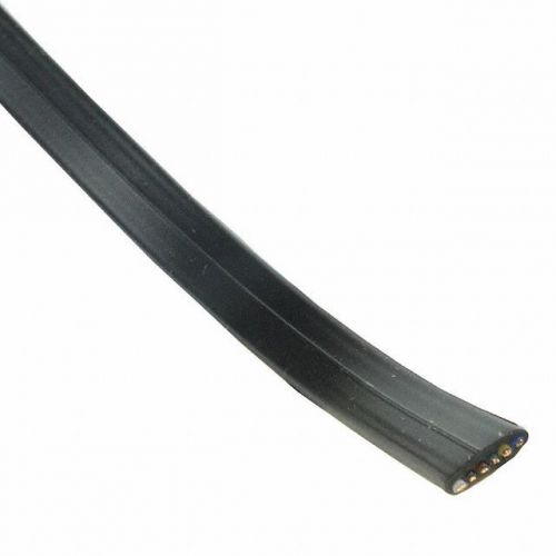 Cable Modular Flat 6 Conductor - 26 AWG - Black - 1,000 ft
